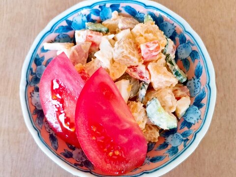 トマトと胡瓜の薩摩芋サラダ